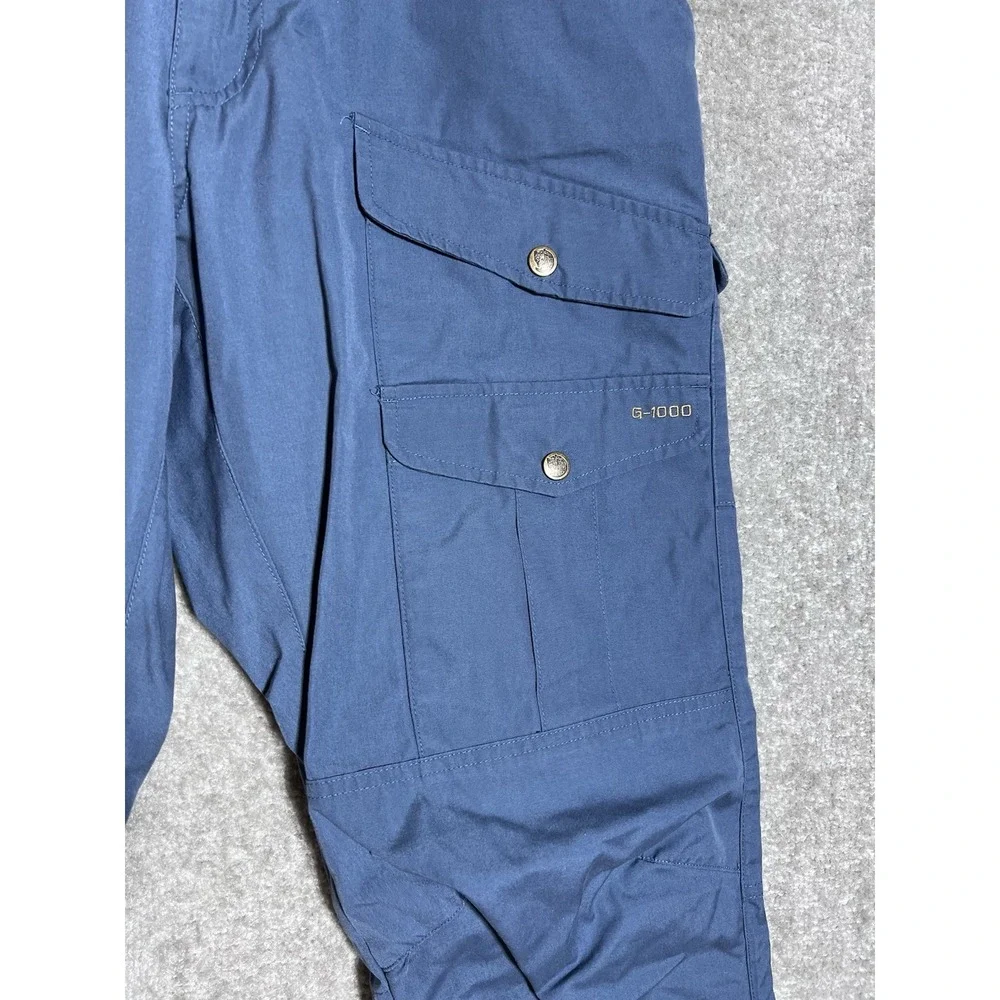 Fjallraven Greenland Pro G-1000 Cargo Trouser Pants Mens Sz 33-34 Blue Gorpcore